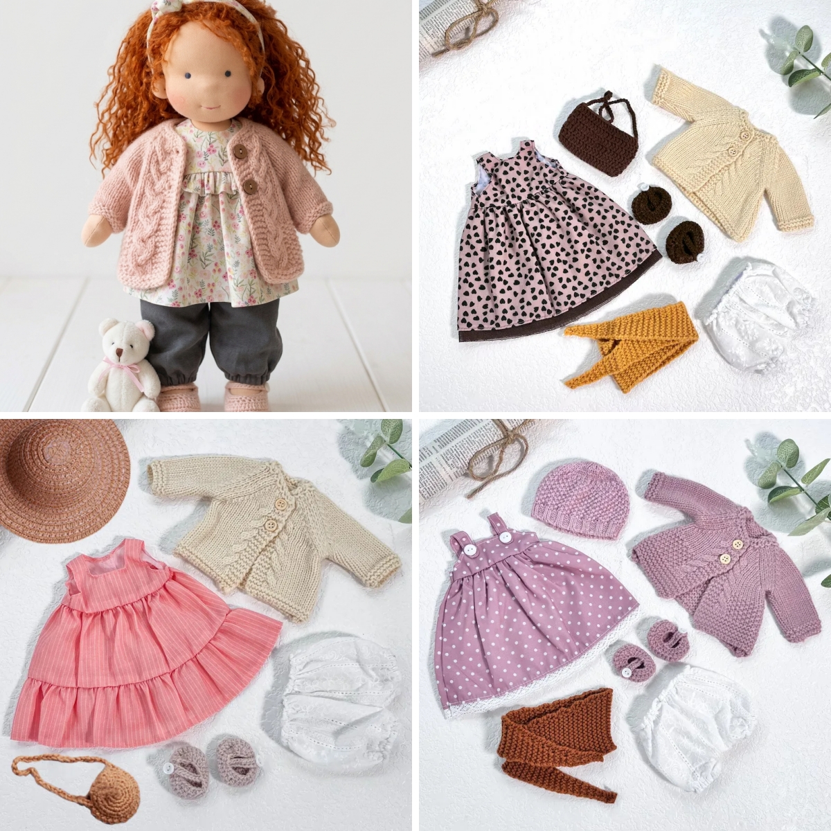 Handmade Waldorf Doll | Choose Any 3 Outfits | Jogujos