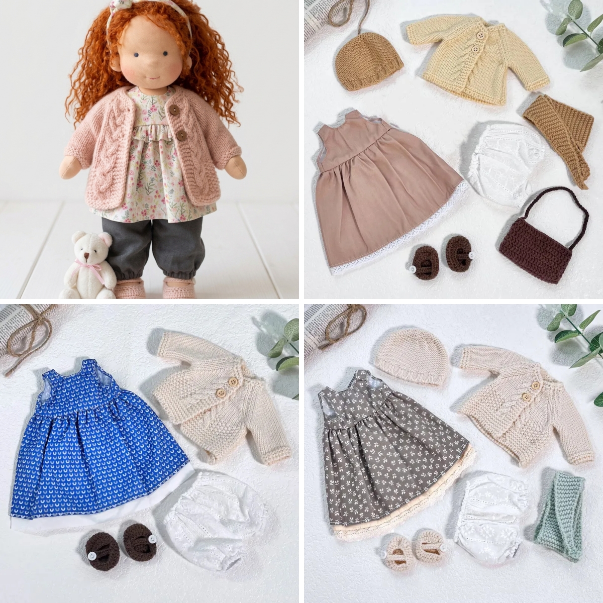 Handmade Waldorf Doll | Choose Any 3 Outfits | Jogujos
