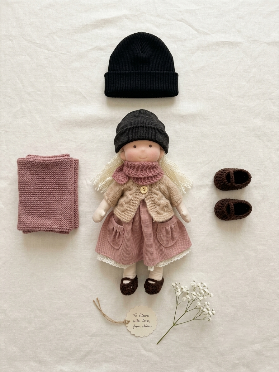 2026 · New Arrival Handmade Waldorf Doll & Knit Beanie