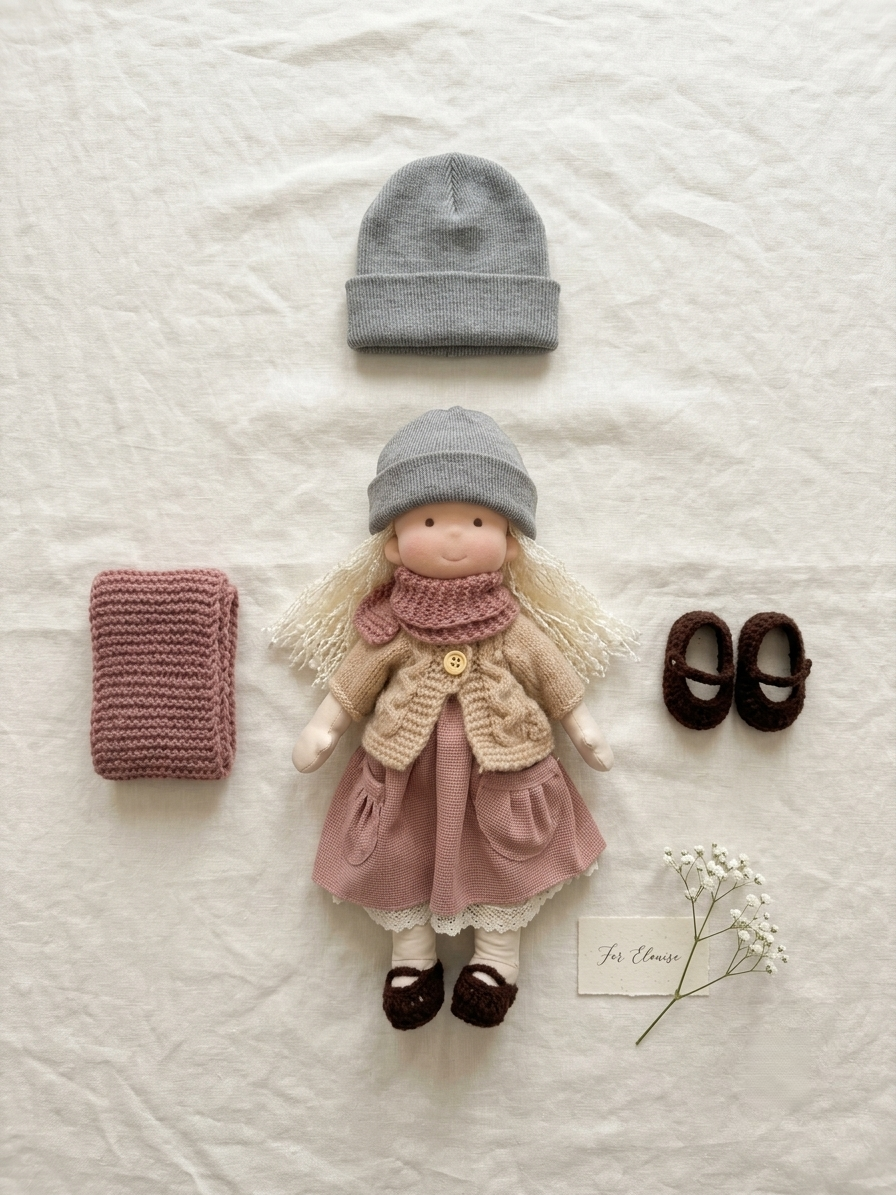 2026 · New Arrival Handmade Waldorf Doll & Knit Beanie