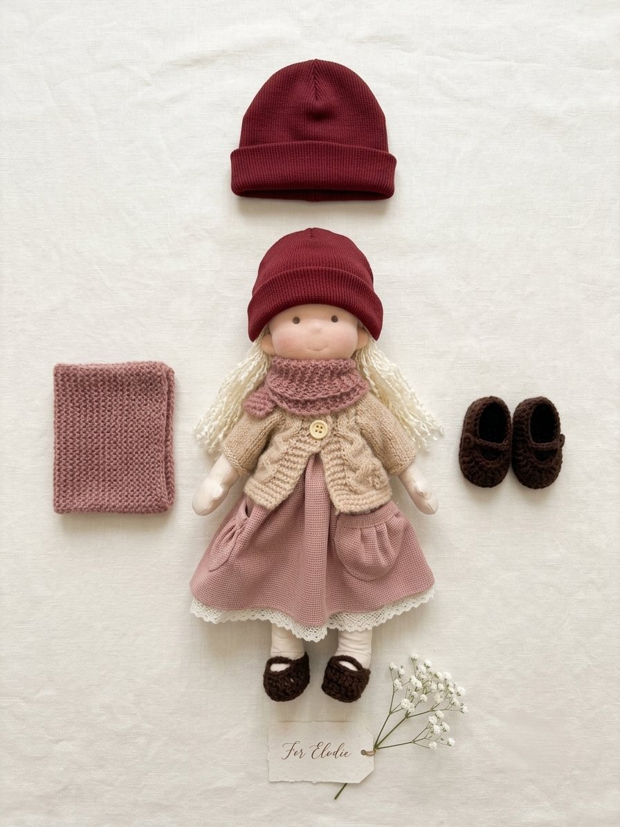 2026 · New Arrival Handmade Waldorf Doll & Knit Beanie