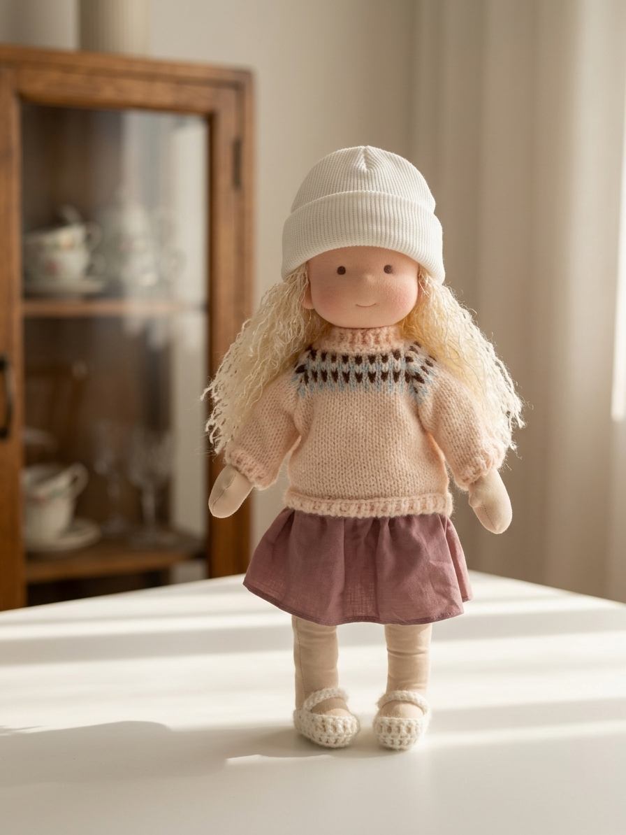 2026 · New Arrival Handmade Waldorf Doll&Knit Beanie