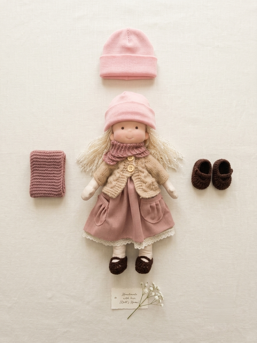 2026 · New Arrival Handmade Waldorf Doll & Knit Beanie