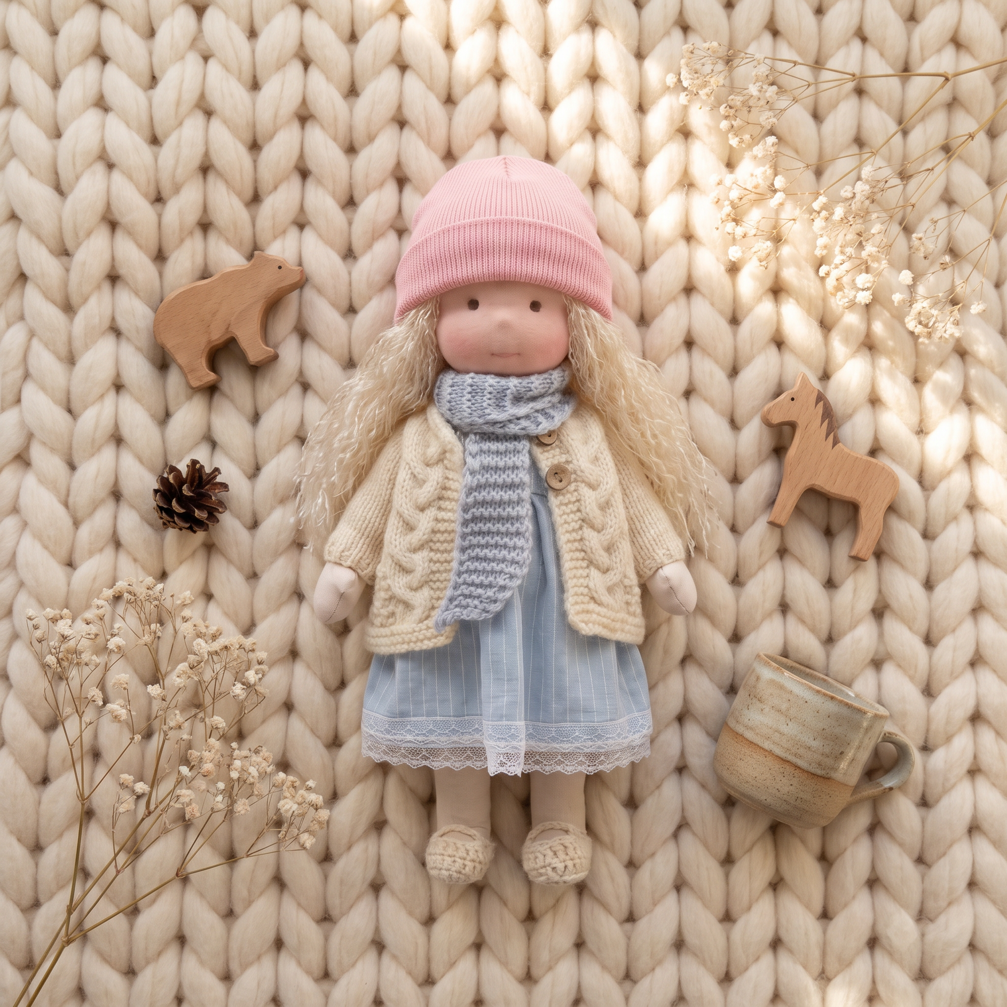 Handmade Waldorf Doll - Elena
