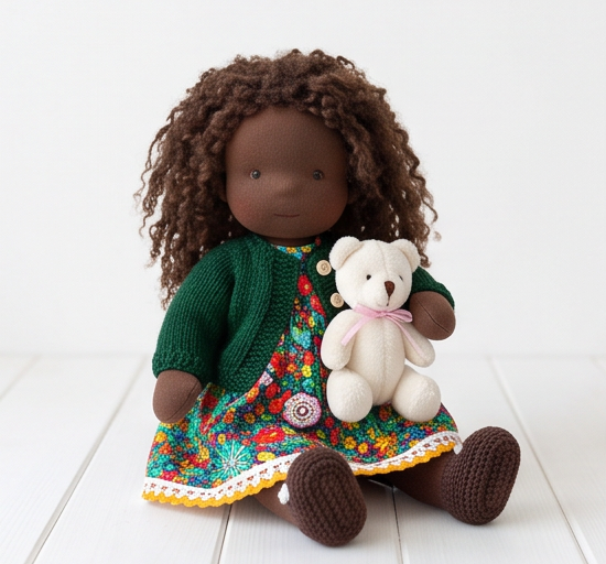 Handmade With Love · Choose Your Doll & Free Outfit & Black Doll Alina