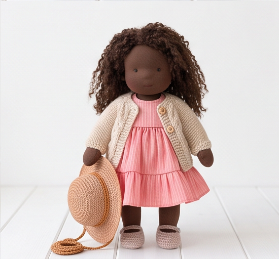 Handmade With Love · Choose Your Doll & Free Outfit & Black Doll Alina