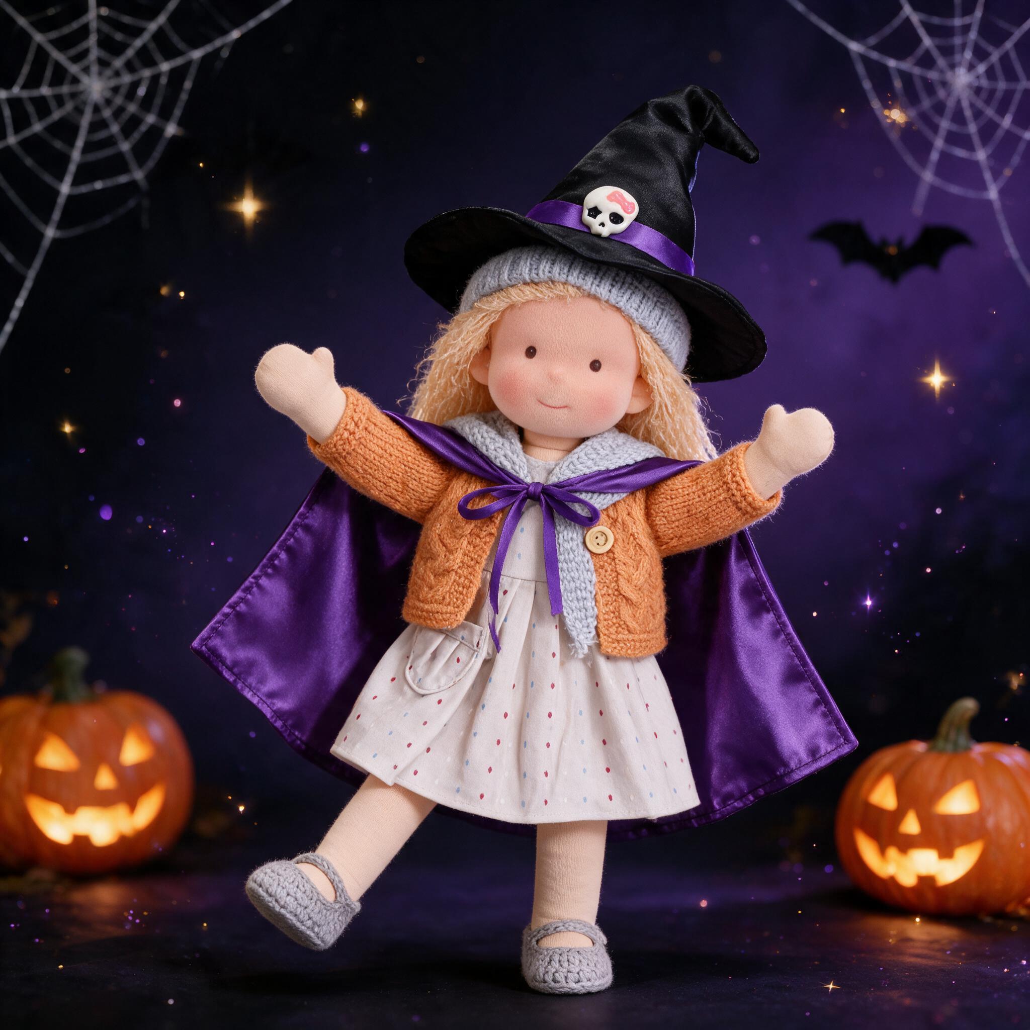 Limited Edition Halloween Dress-Up Outfit for Waldorf Dolls