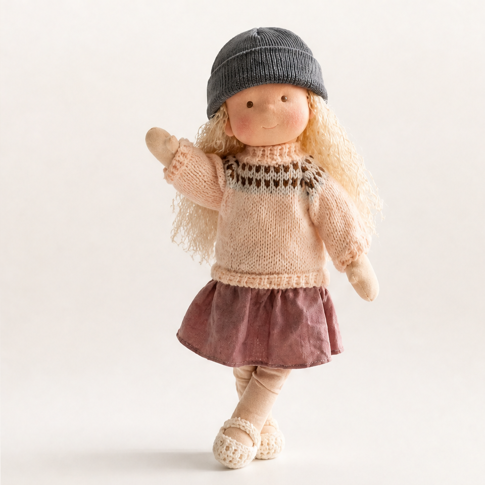 2026 · New Arrival Handmade Waldorf Doll&Knit Beanie