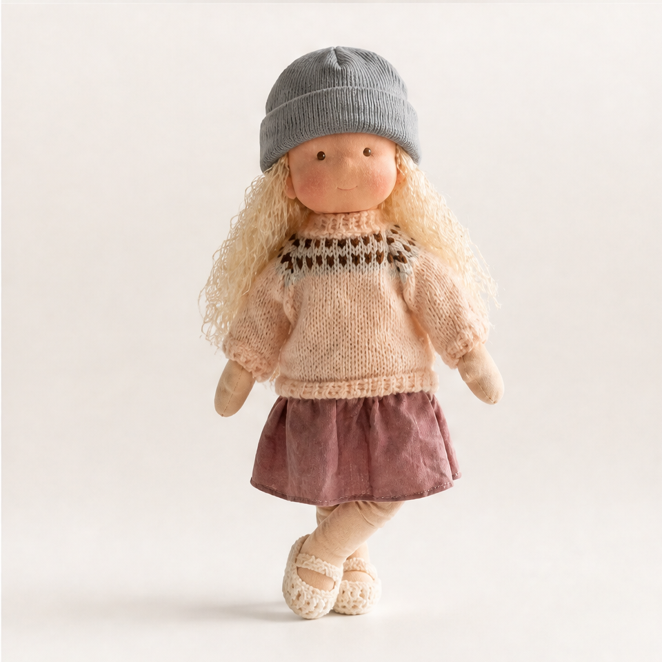 2026 · New Arrival Handmade Waldorf Doll&Knit Beanie
