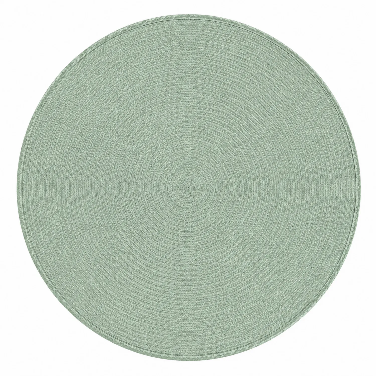 Rundes Tischset Platzdeckchen Salbeigrün, 38 cm-Nerlidorn