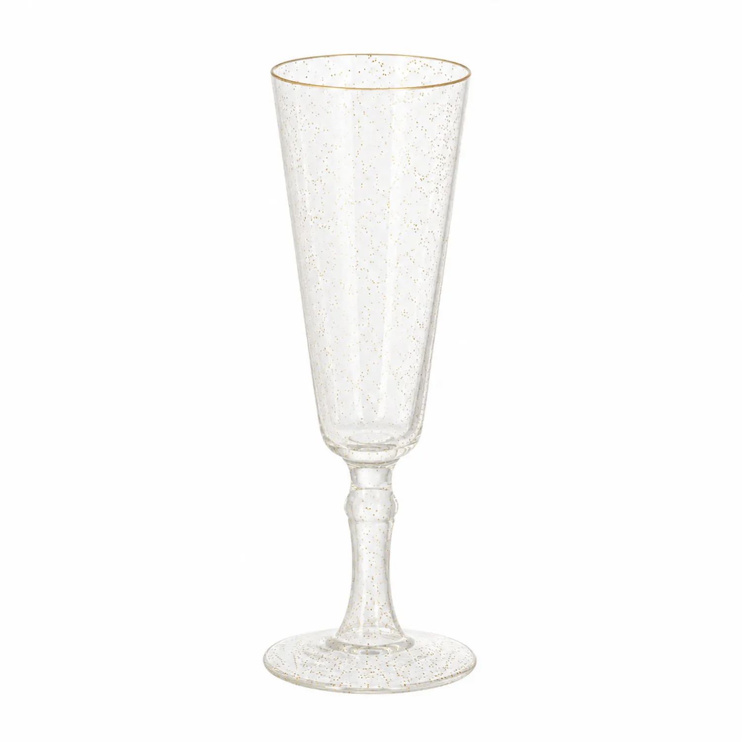 Elegantes Champagnerglas mit Goldrand, 150 ml, Transparent/Gold-Nerlidorn
