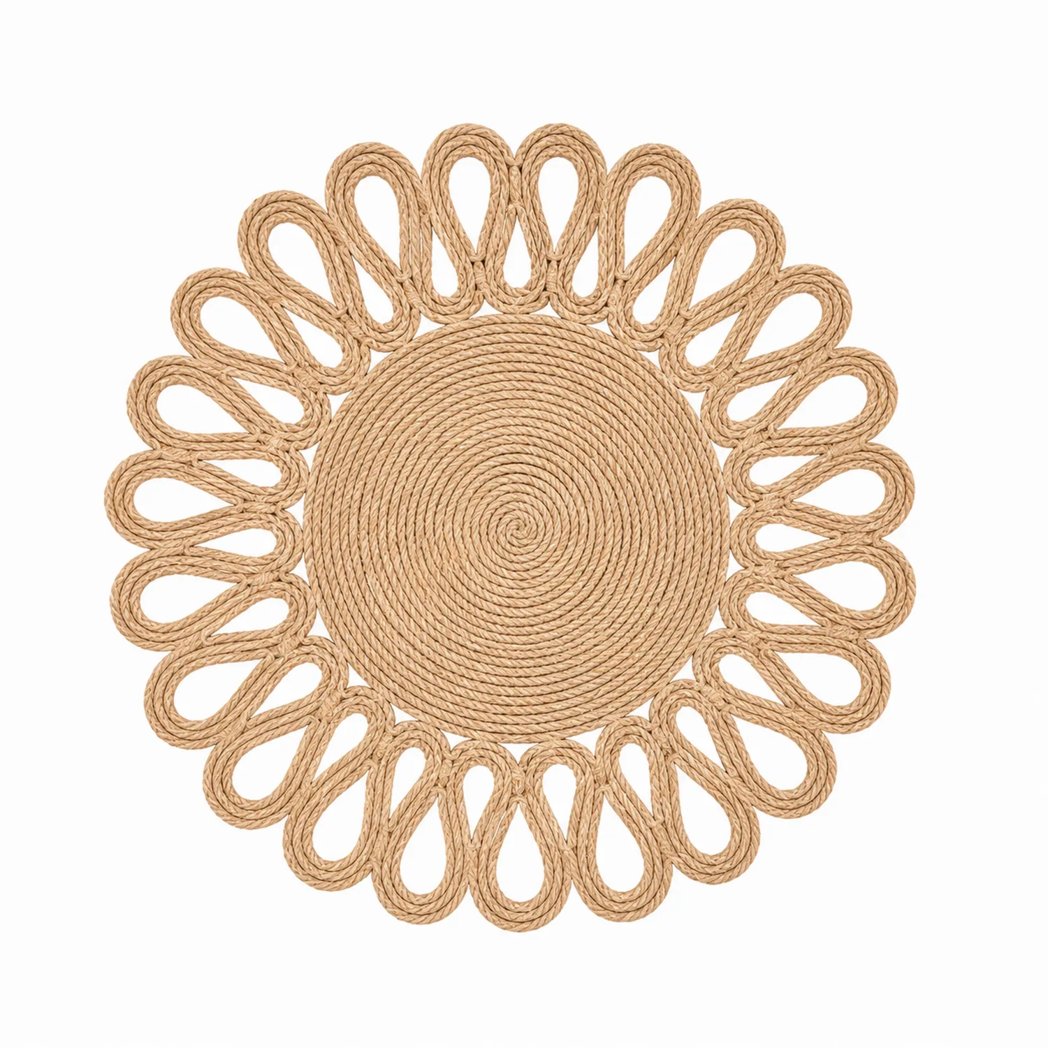 Rundes Tischset Beige 38 cm-Nerlidorn