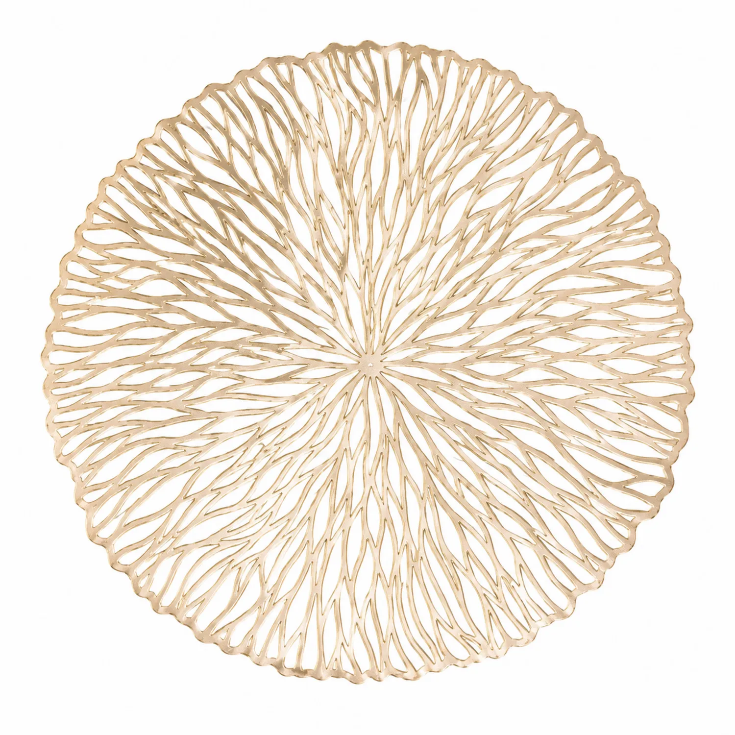 Runder Tischläufer Gold 38 cm-Nerlidorn