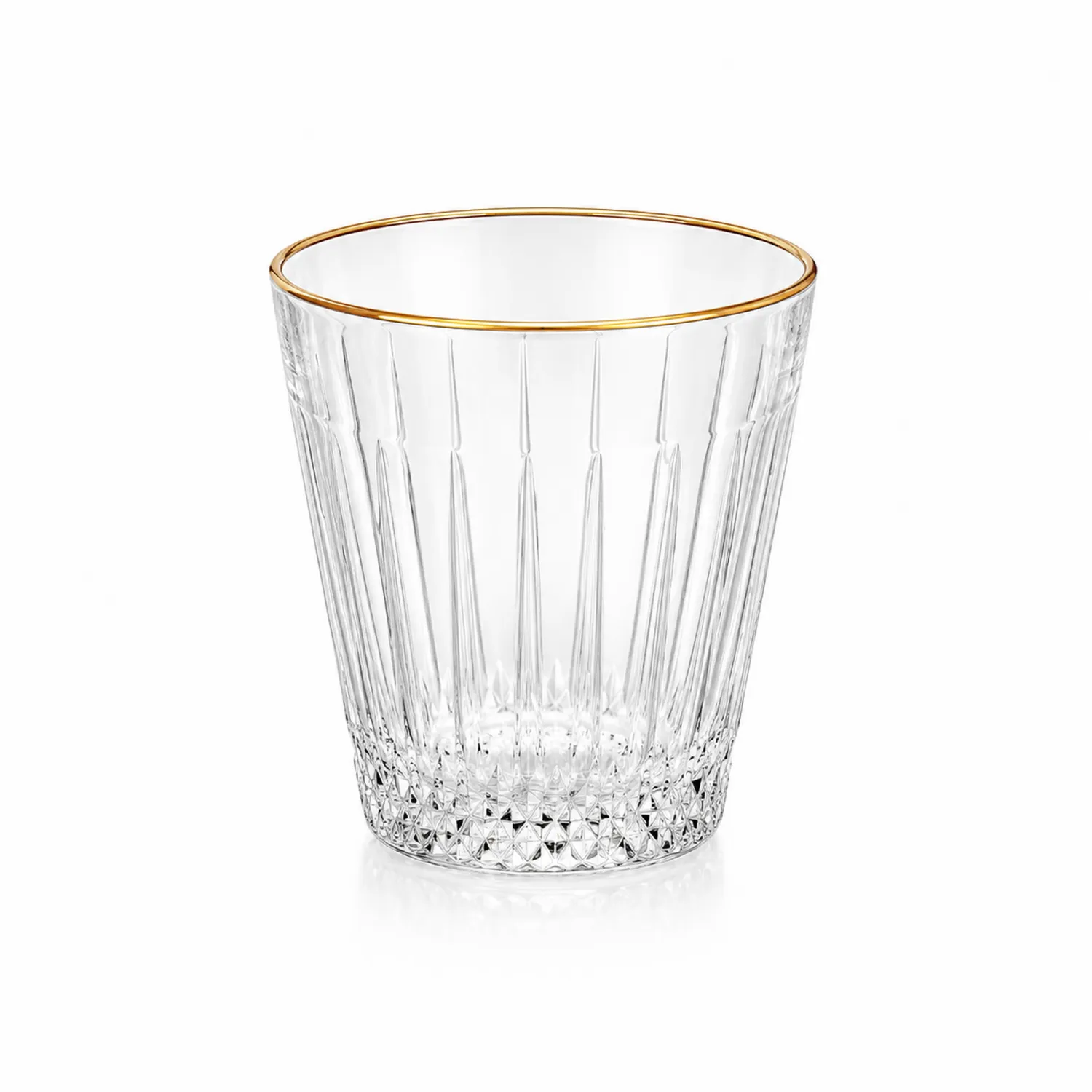 Elegantes Kristallglas mit Goldrand, 250ml-Nerlidorn