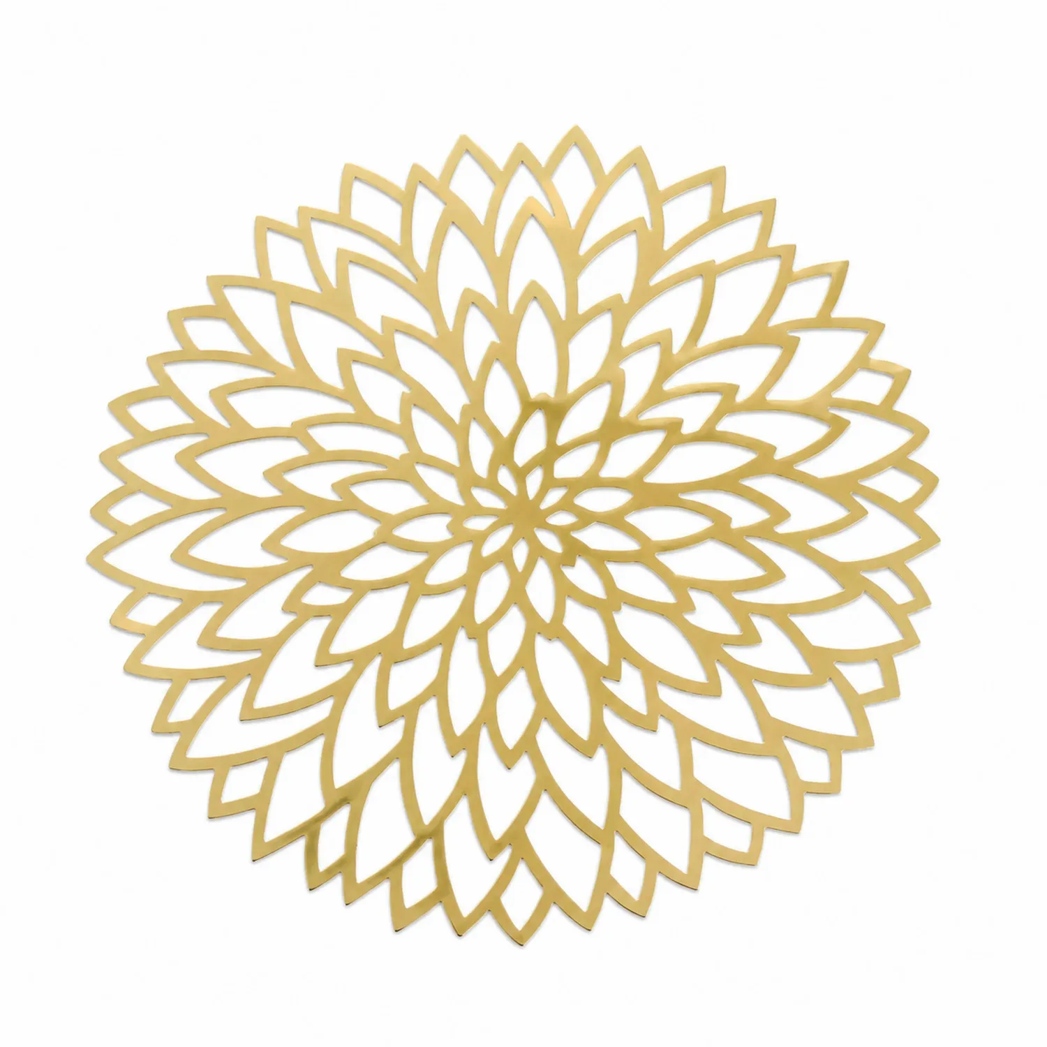 Dekorative runde Untersetzer Platzmatte Gold 38 cm-Nerlidorn