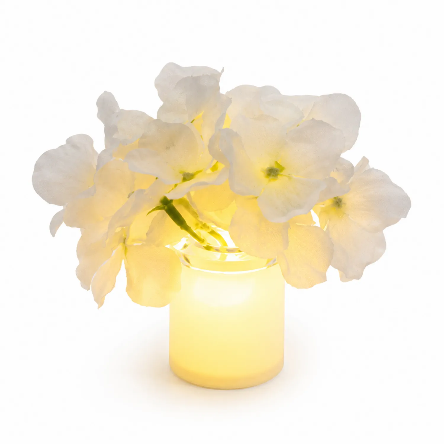LED Tischlampe mit Blumendesign und warmweißem Licht-norvivon