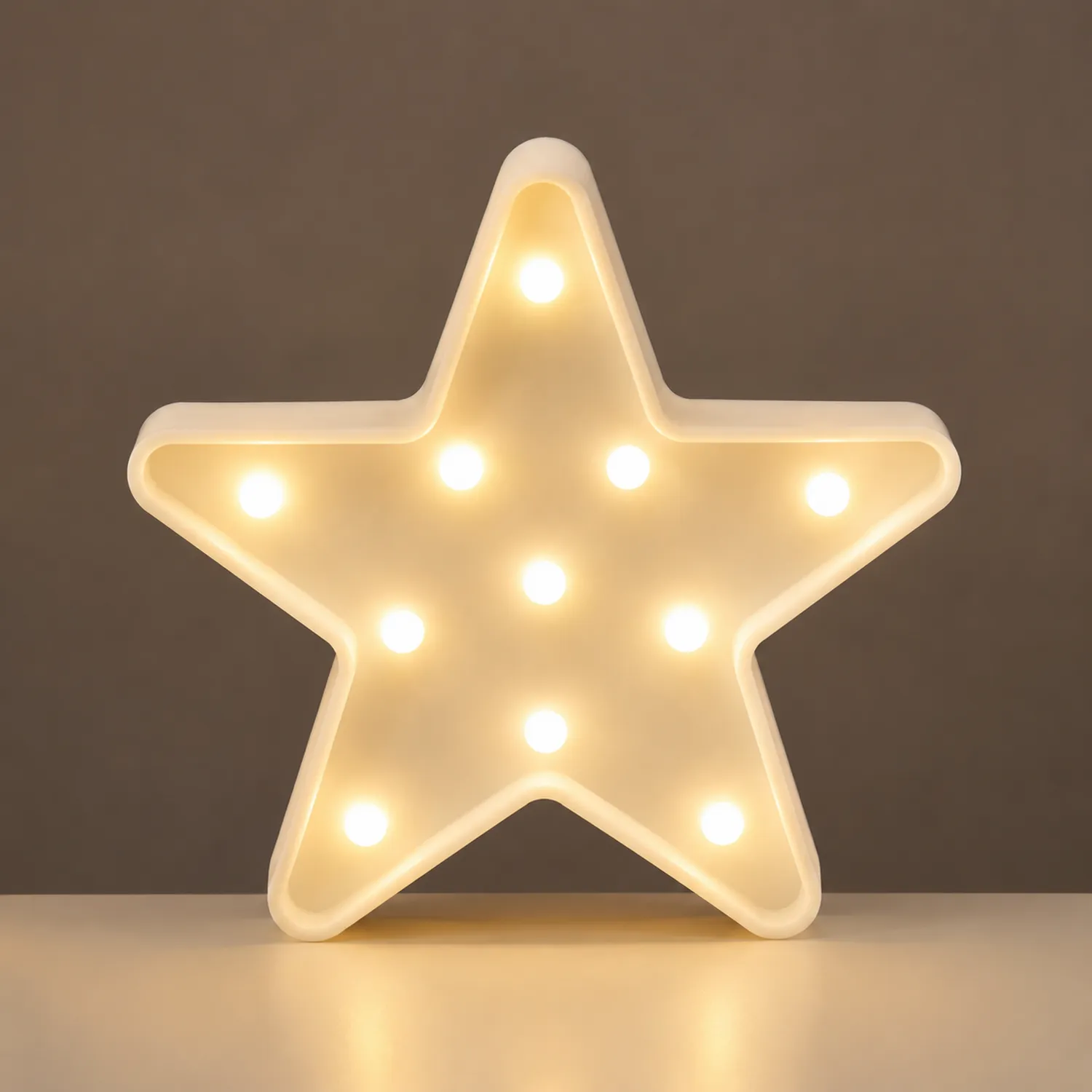 Sternförmige LED-Nachtlicht-Tischlampe Warmweiß 25cm-norvivon