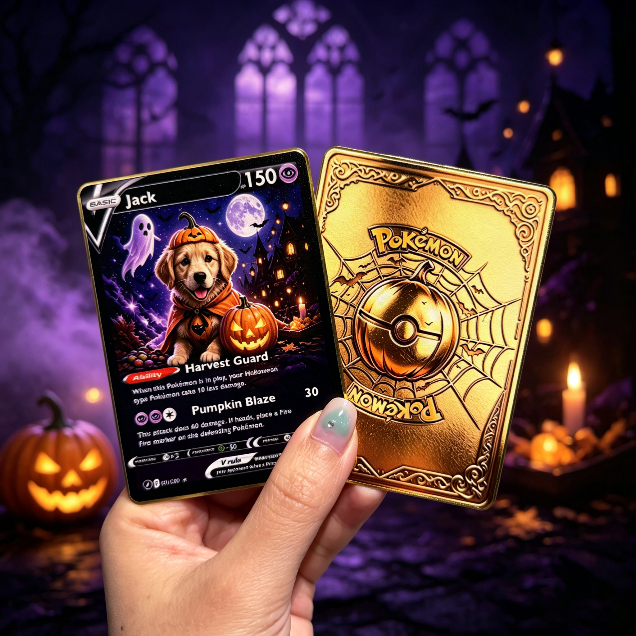 Halloween Magical Pets Custom Collectible Trading Cards 🎃