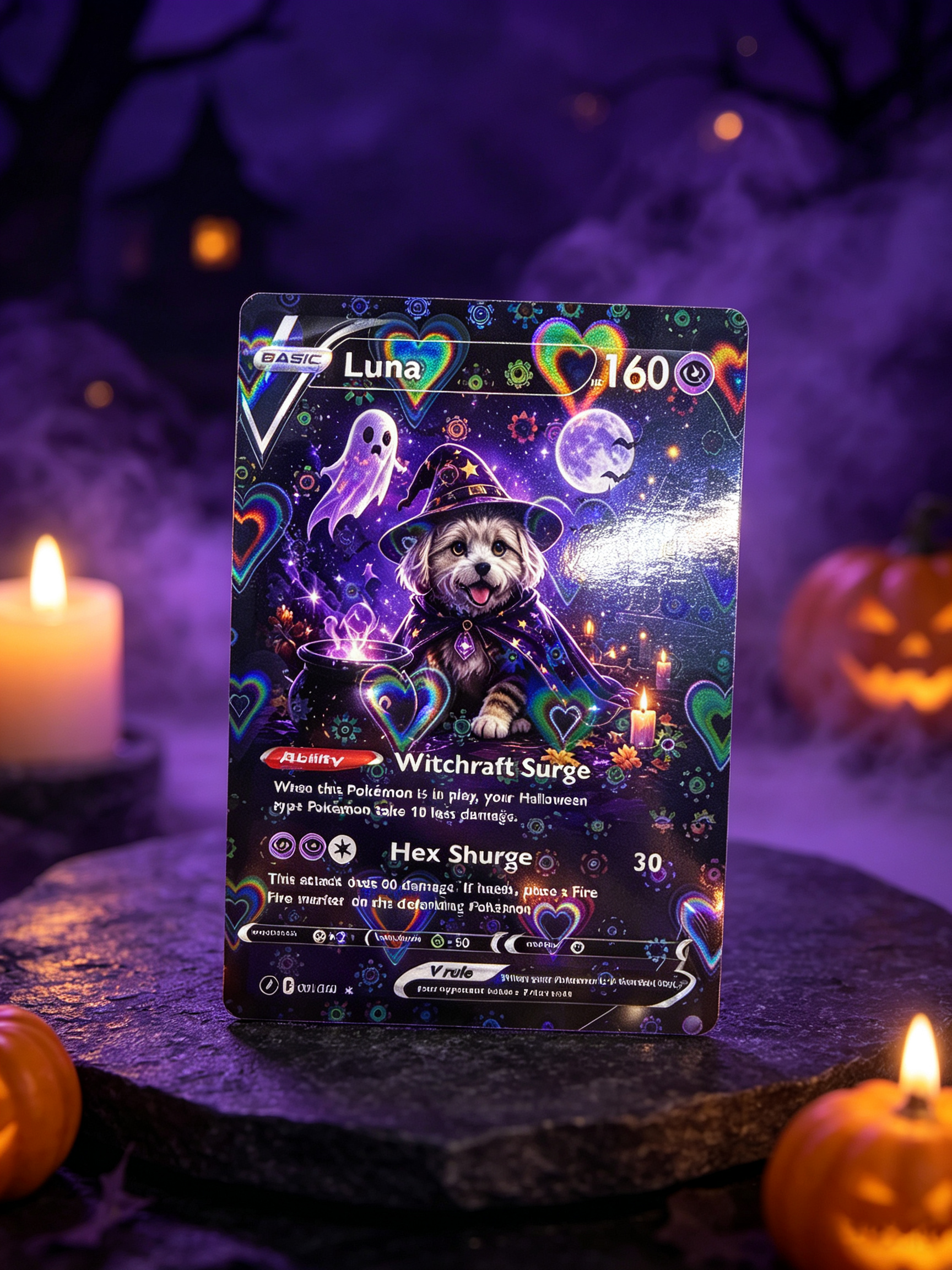 Halloween Magical Pets Custom Collectible Trading Cards 🎃