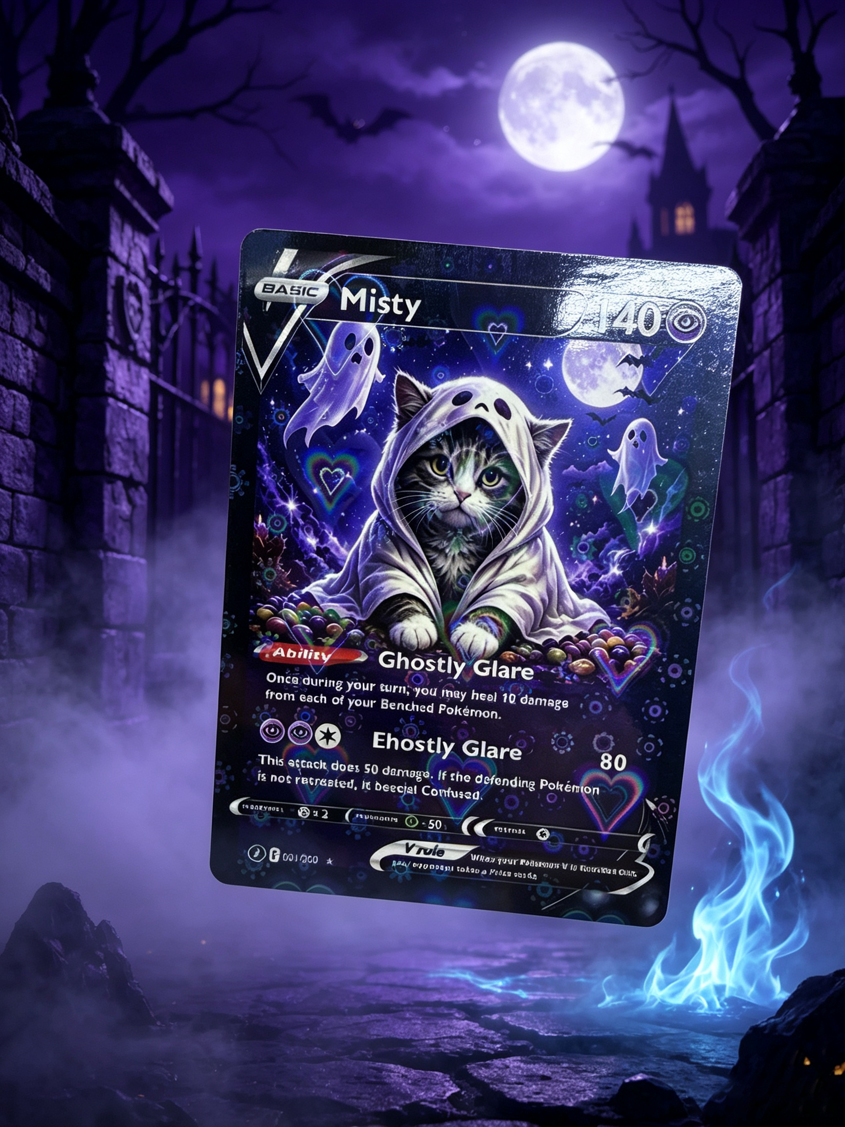 Halloween Magical Pets Custom Collectible Trading Cards 🎃