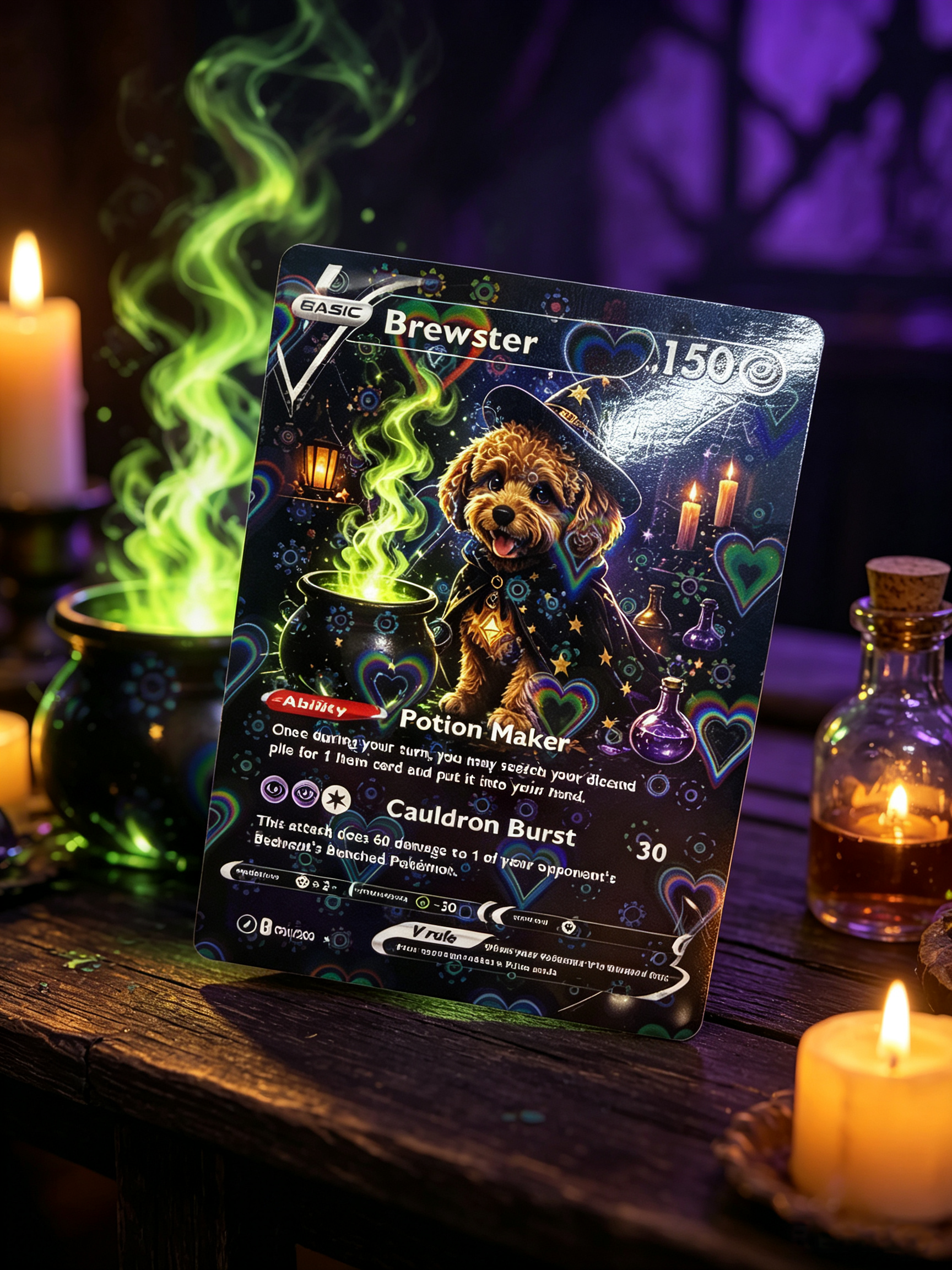 Halloween Magical Pets Custom Collectible Trading Cards 🎃