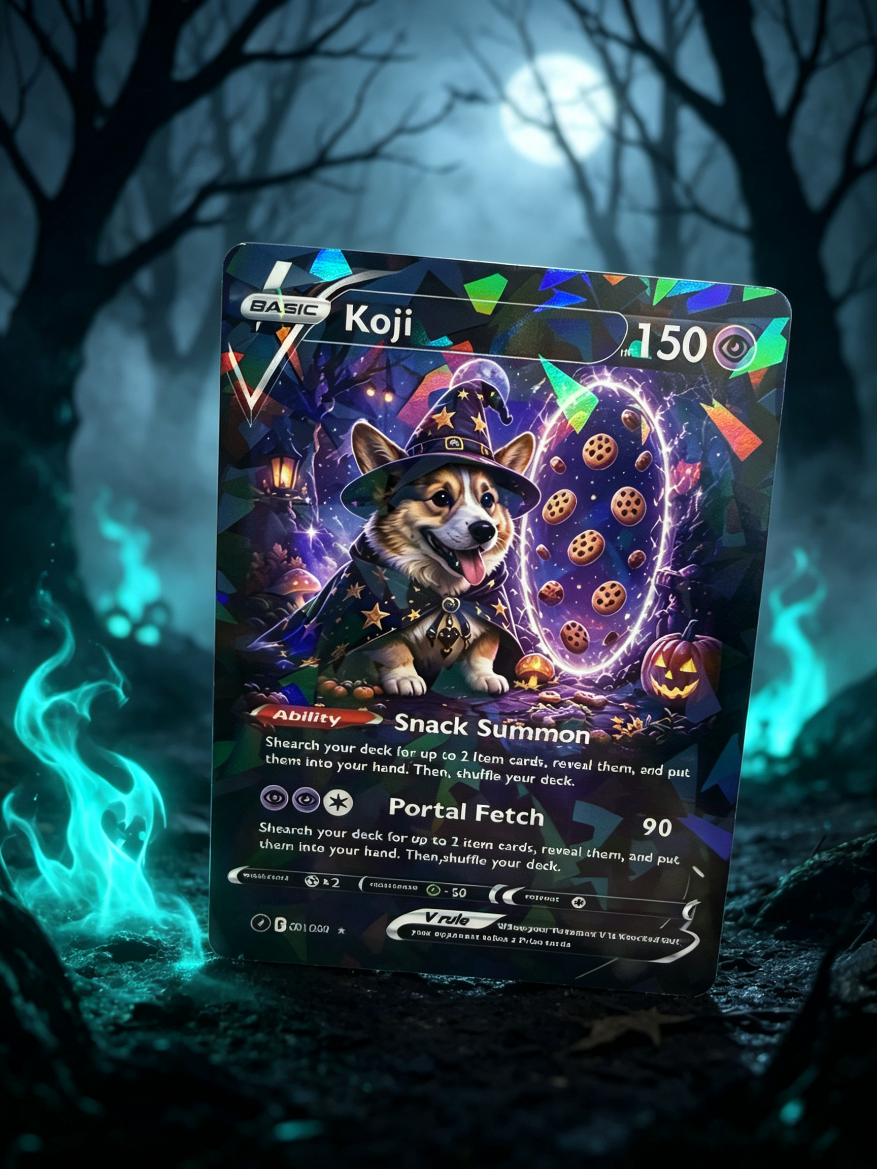 Halloween Magical Pets Custom Collectible Trading Cards 🎃