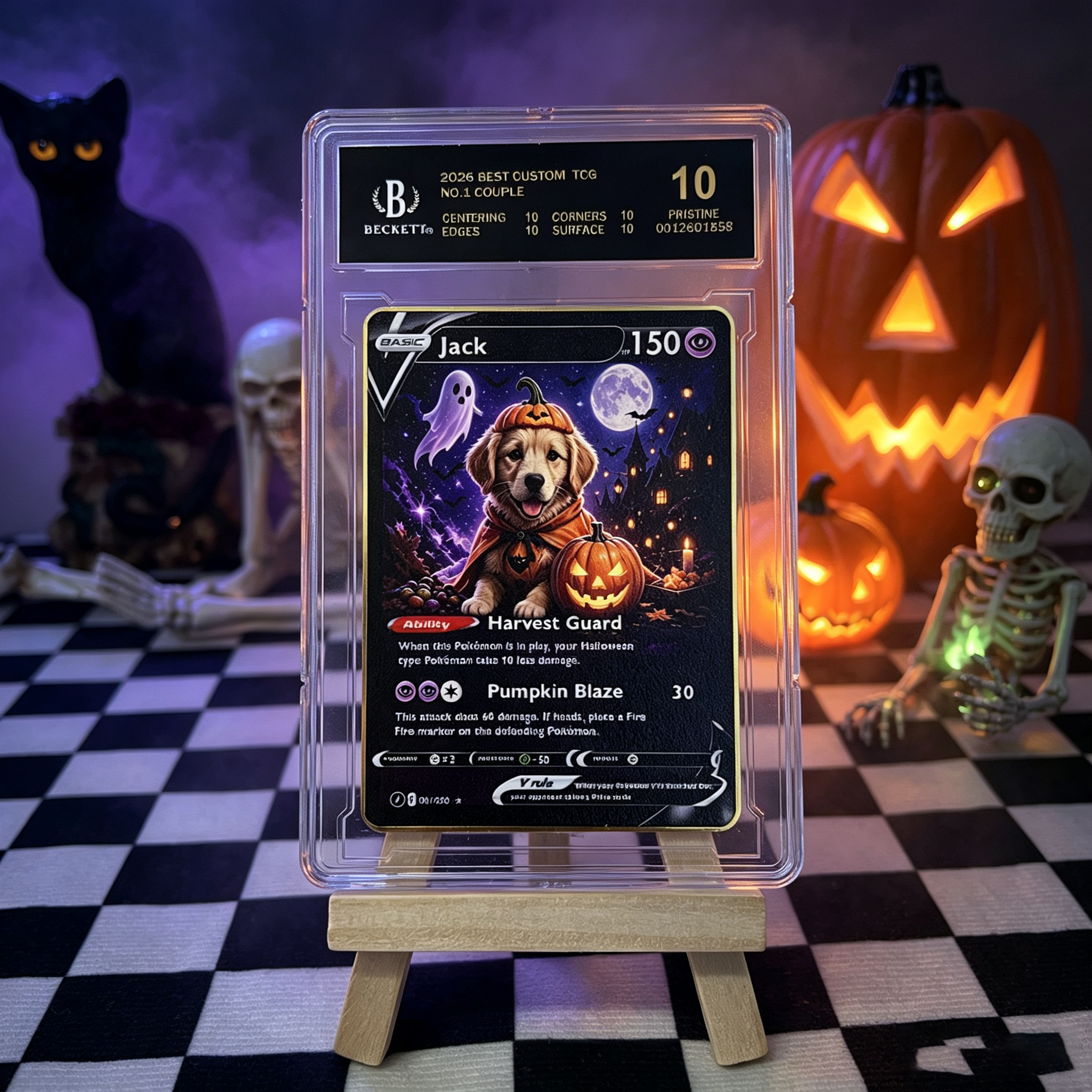 Halloween Magical Pets Custom Collectible Trading Cards 🎃