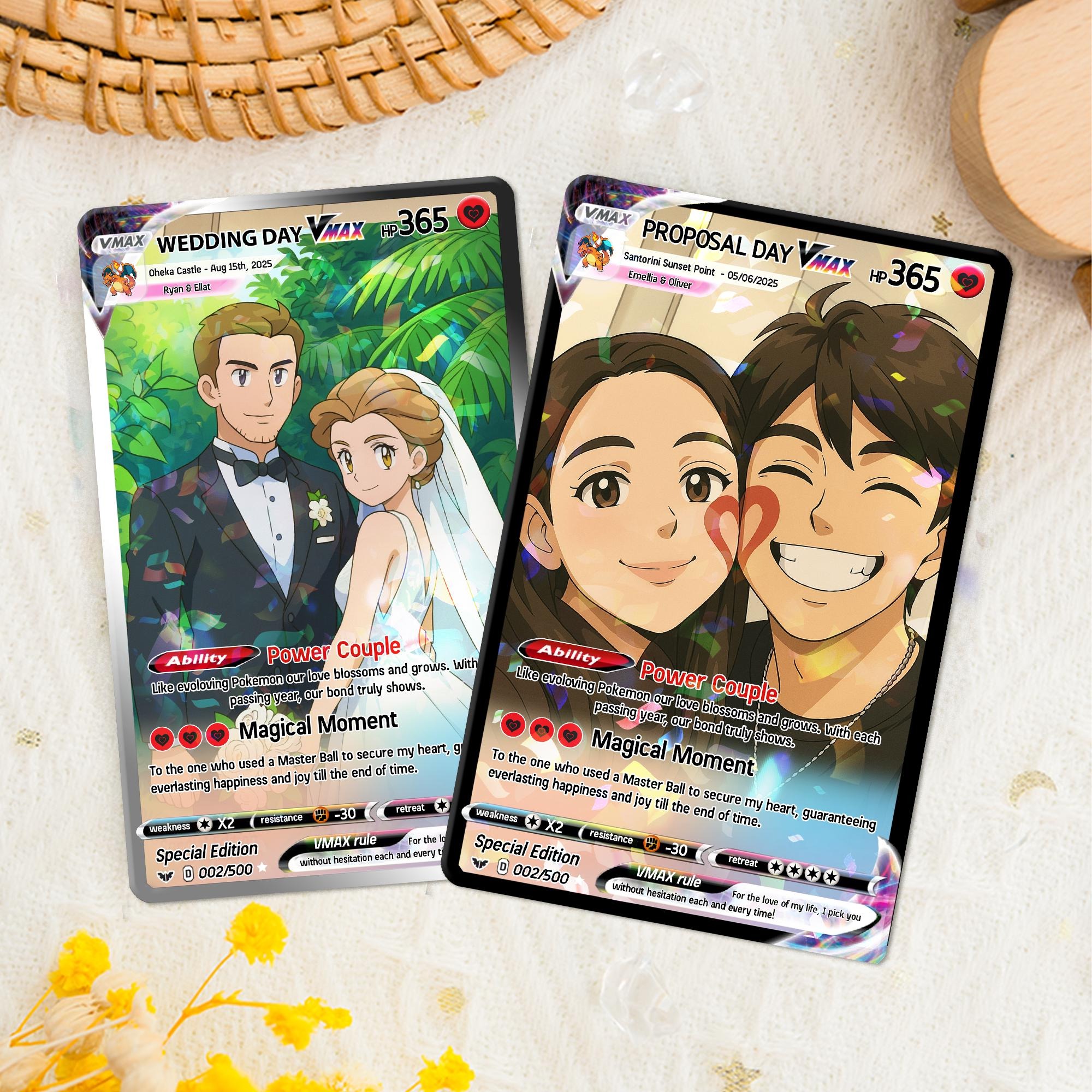 Custom Photo Anime Gift for Couple