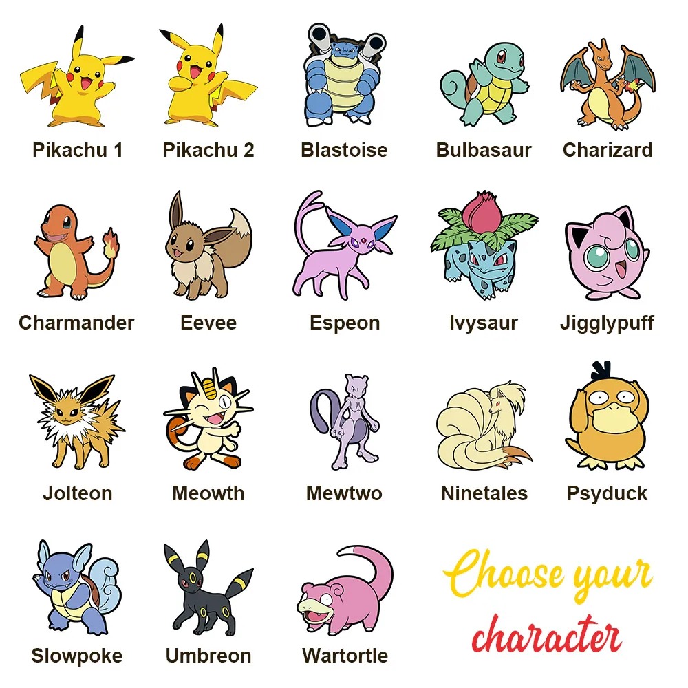Custom Anime Pokecard V Card For Couples with Poke Character