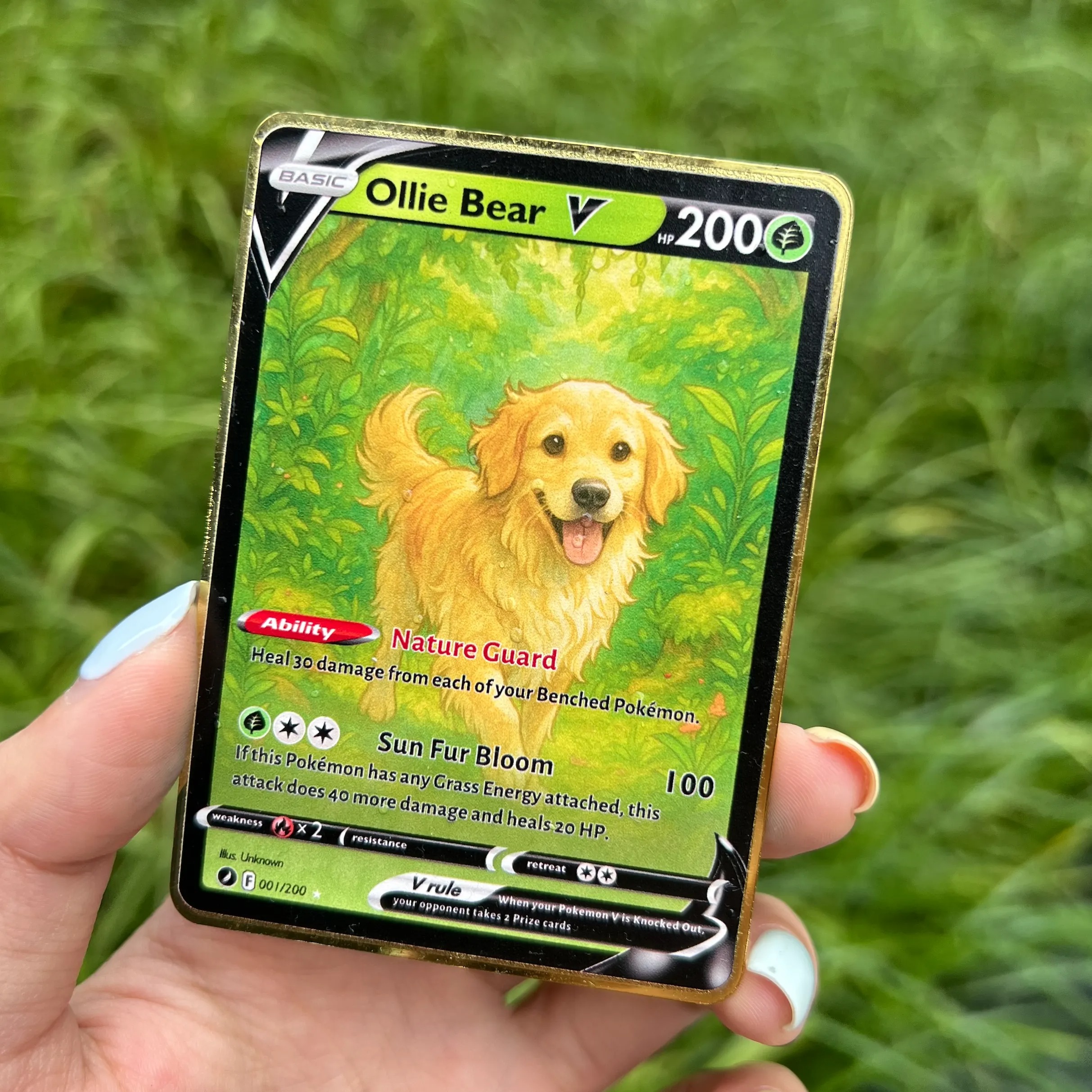 Custom Anime Pet 8 Types V Card For Pet Lovers