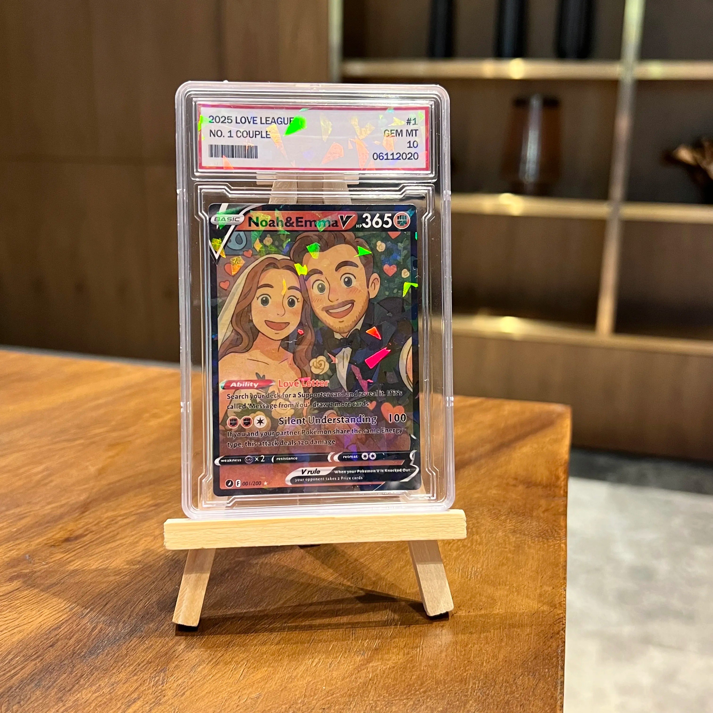 Custom Anime PokeLove 8 Types V Card For Couples