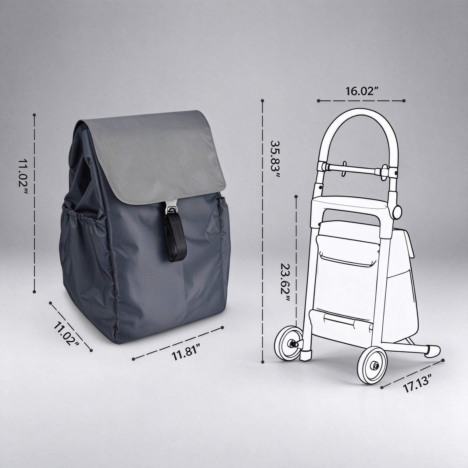 Foldable Shopping Cart with Seat