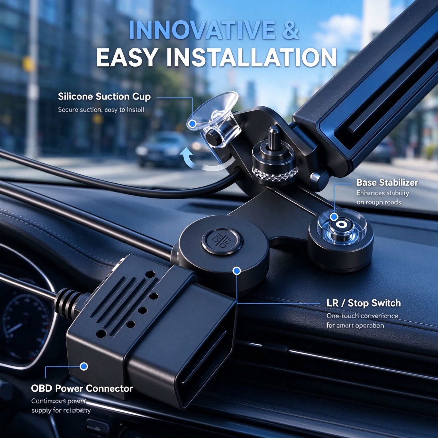 Automatic Windshield Privacy Screen – One-Touch Deploy, 100% Blackout, Sound-Dampening, Year-Round Insulation