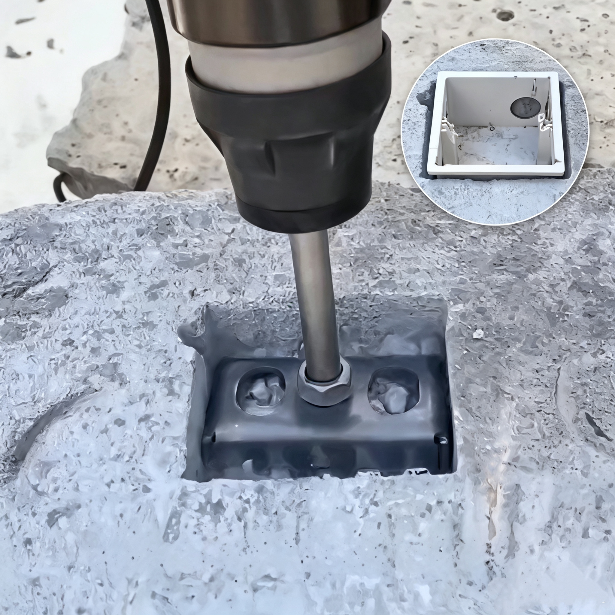 Square Hole Cutter – One-Step 86-Type Box Opening in Brick & Concrete, SDS Plus Compatible