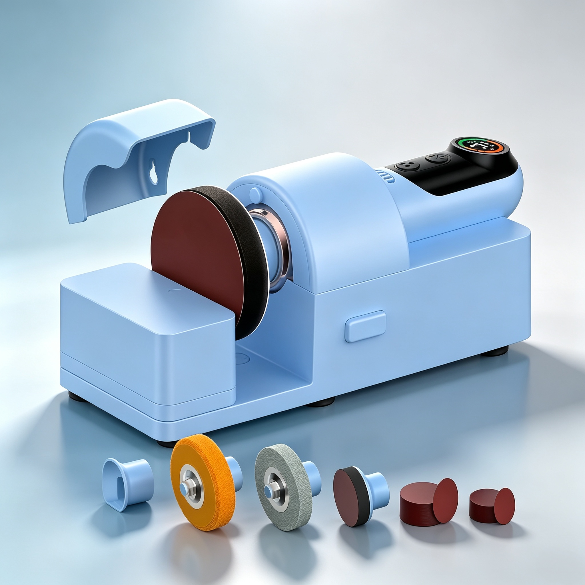 4-in-1 Resin Sander & Polisher – Sand, Grind, Polish, 3 Speeds, Dual Battery + Corded Mode