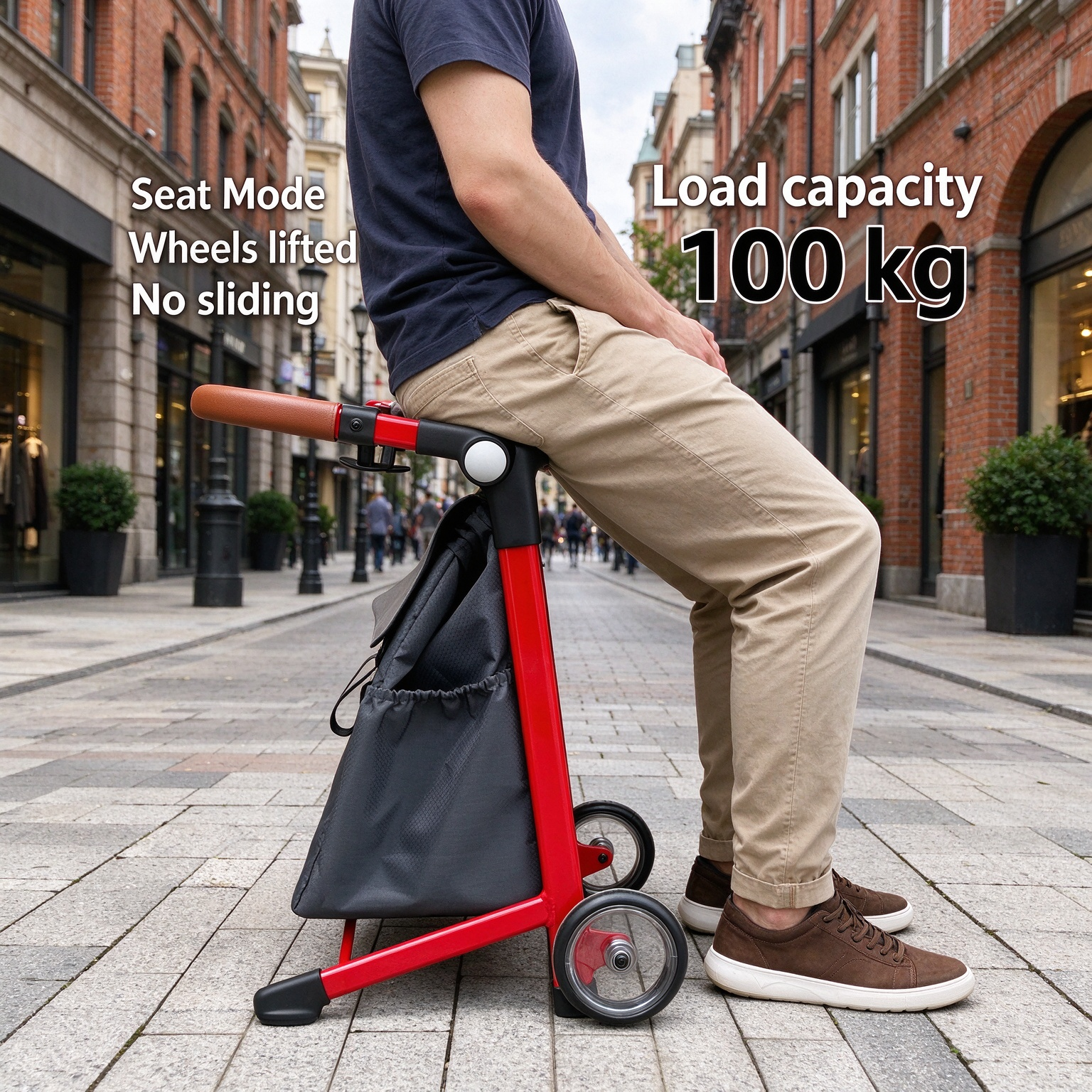 Foldable Shopping Cart with Seat