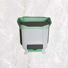 Wall-mounted kitchen trash can
