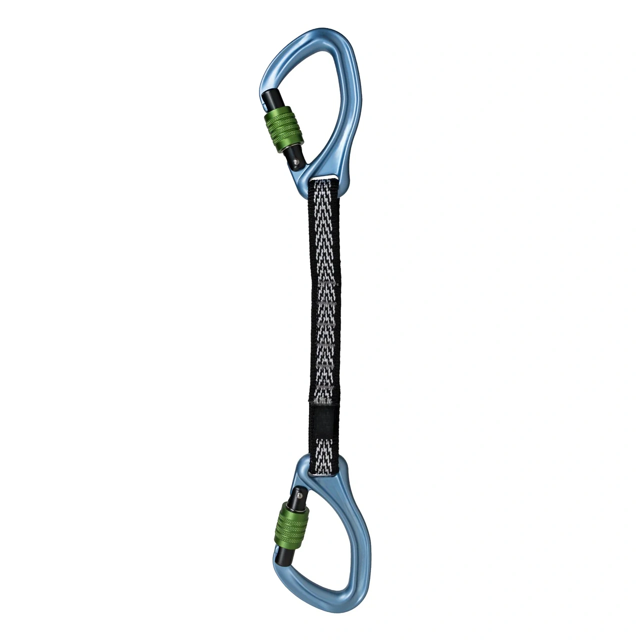 Locking Anchor Draw – Screw-Lock Carabiners Both Ends, Captured-Eye Design, 22kN