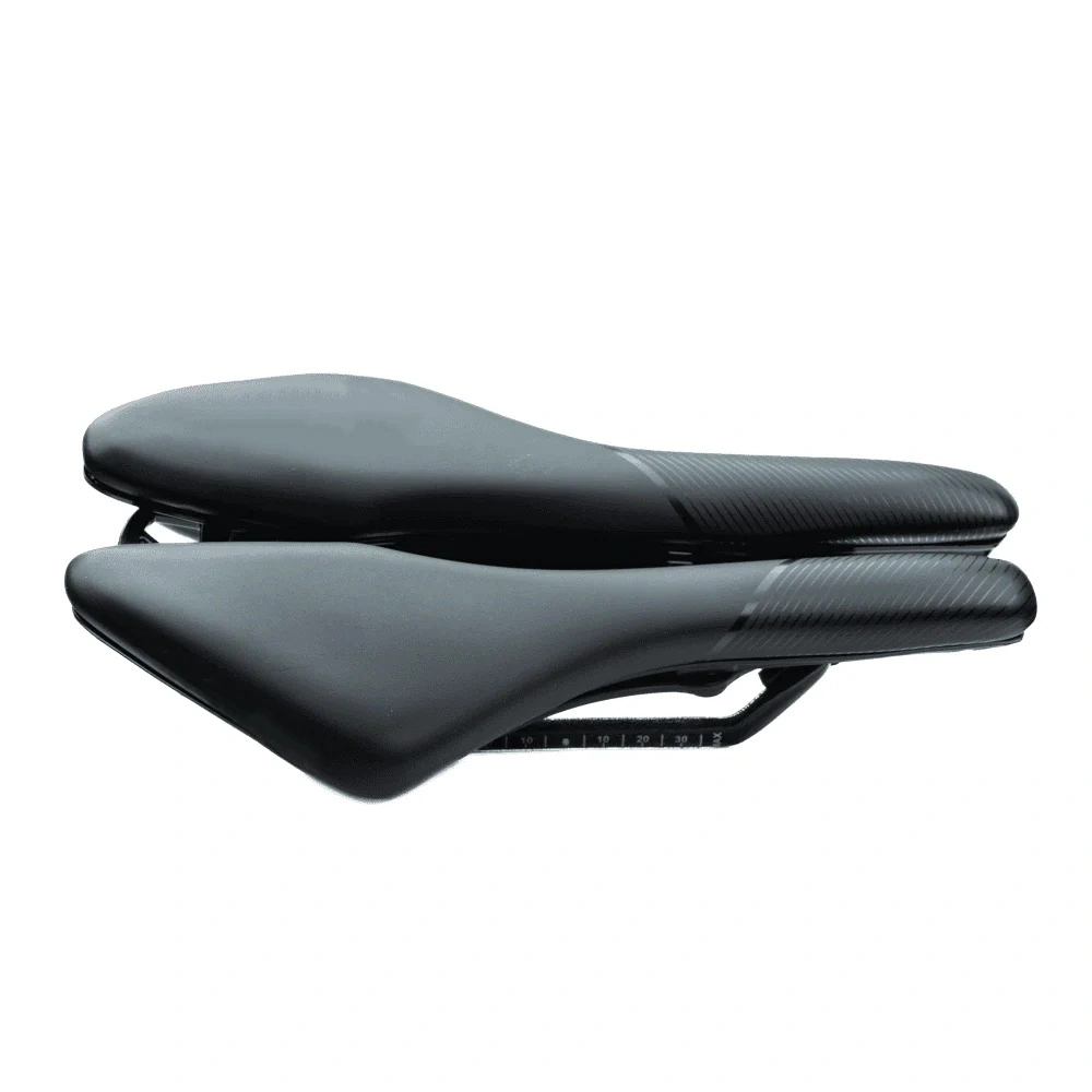 Adjustable Bike Saddle – 100-175mm Width, Split Design, 3 Rail Options (Chromoly/Titanium/Carbon)