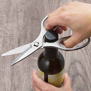 Takagi All Stainless Steel Kitchen Scissors, Versatile, Removable, Convenient Goods, Kitchen Tools, Tools, Open, Prep, Hygienic, Cookware, Dishwasher, Boiled Disinfection, Saw Edge, Washable, Disassembly, Stainless Steel