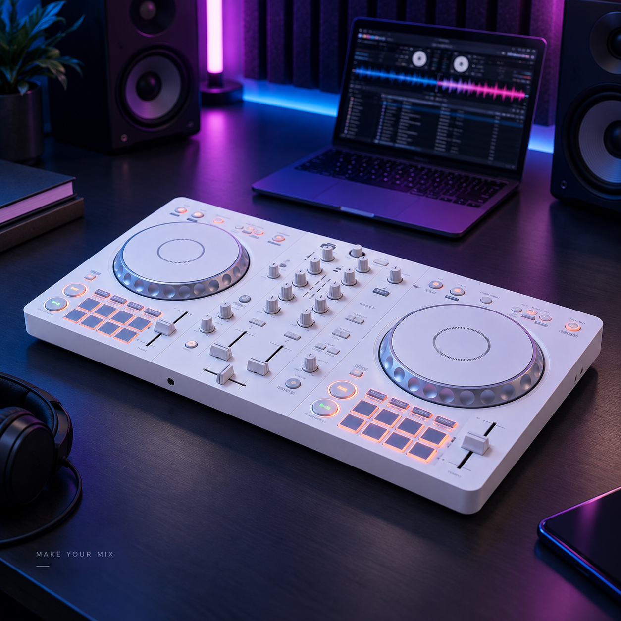 2-Channel DJ Controller for rekordbox & Serato – Compact with Smart Mixing Features