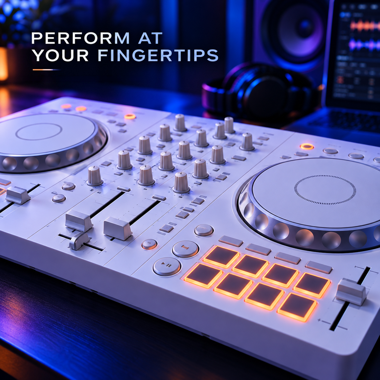 2-Channel DJ Controller for rekordbox & Serato – Compact with Smart Mixing Features