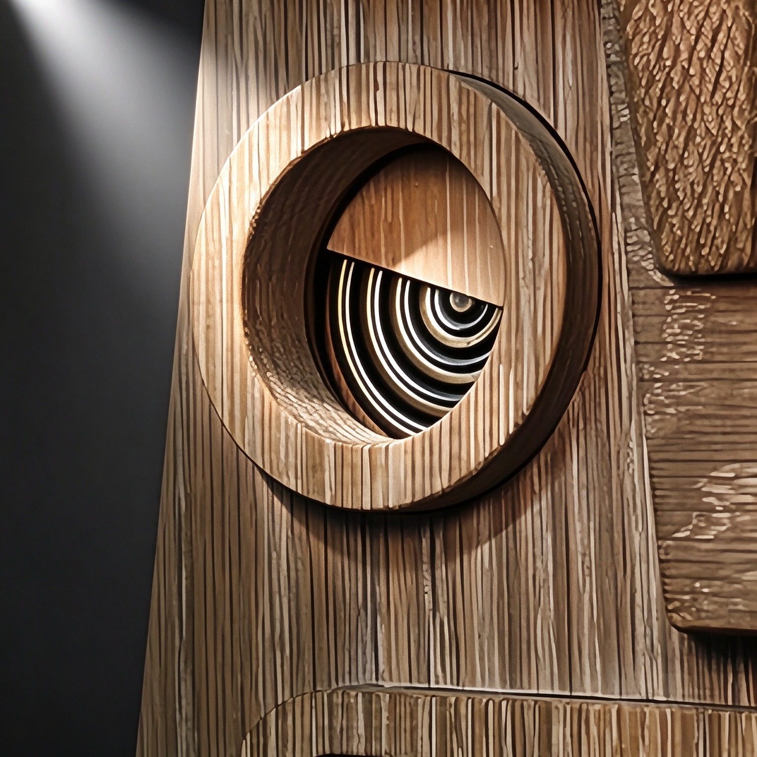 Ancient Temple Inspired Wooden Mask With A Hidden Secret