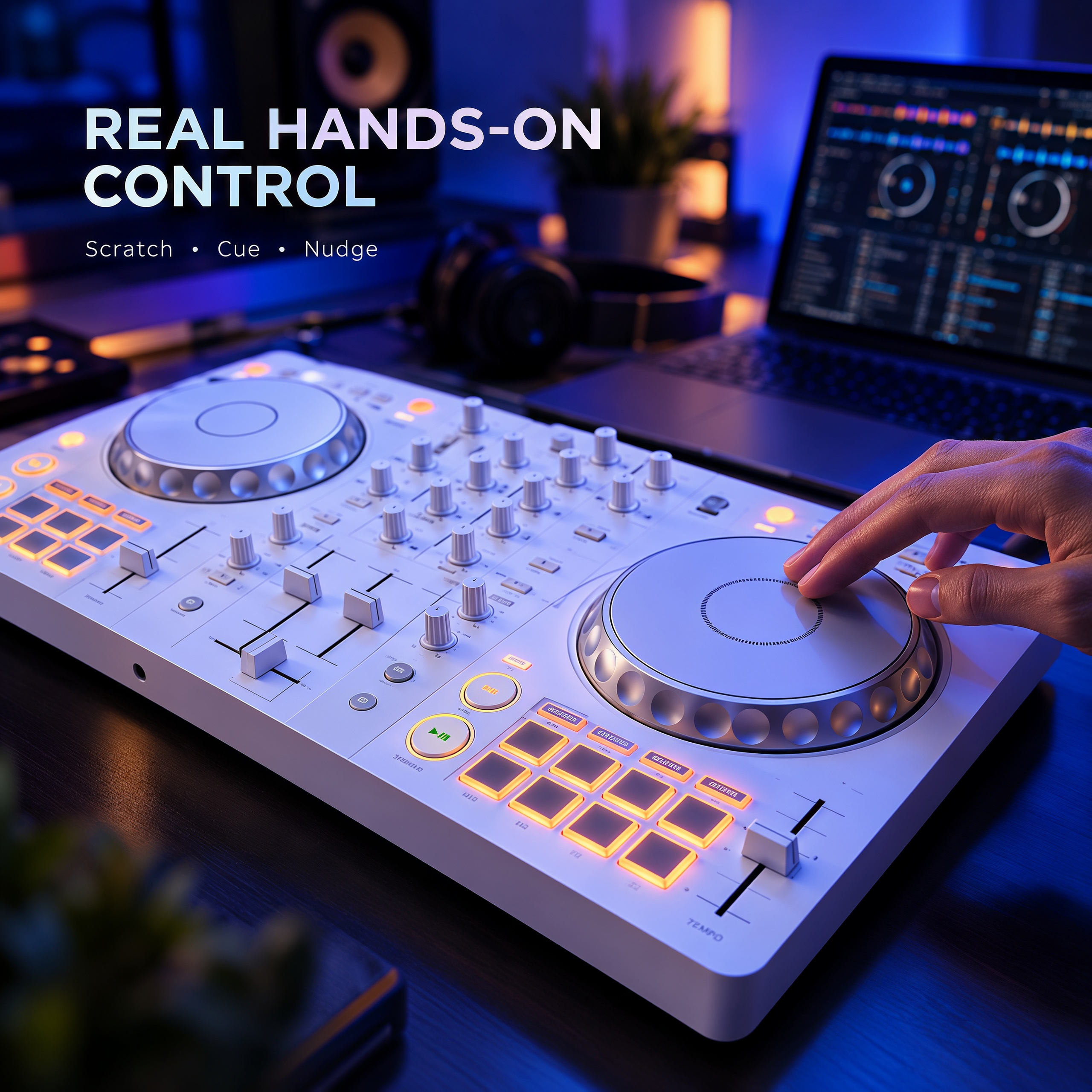 2-Channel DJ Controller for rekordbox & Serato – Compact with Smart Mixing Features