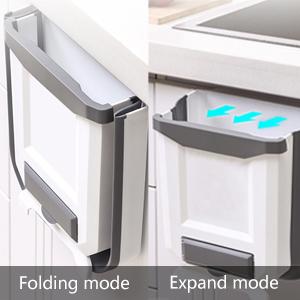 Wall-mounted kitchen trash can