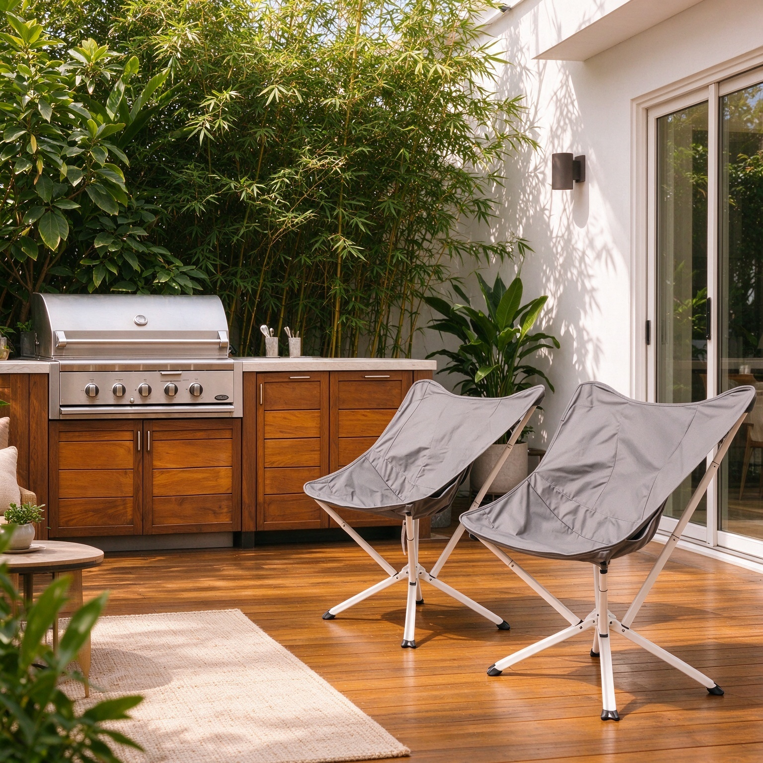 Portable Outdoor Lounge Chair – 180kg Heavy-Duty Support & Quick Fold Design