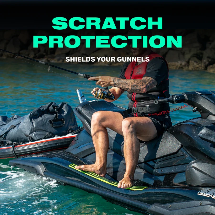 Jet Ski Gunnel Traction Pads – Self-Adhesive, Anti-Scratch Protection, Pair of 2 Strips