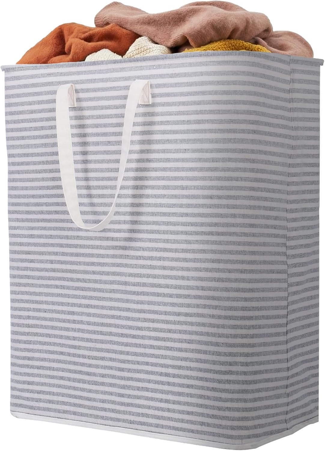 Collapsible Clothes Hamper with Reinforced Handles