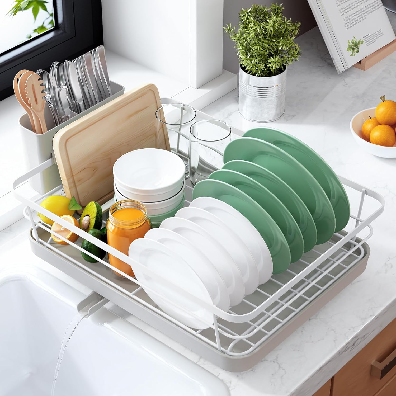 Kitsure Dish Drying Rack for Kitchen Counter
