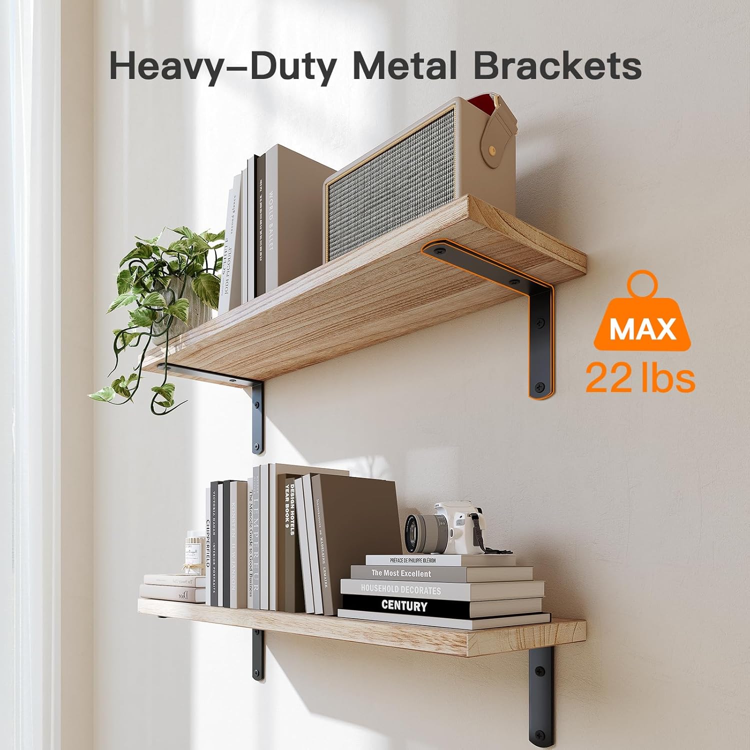Floating Wall Shelf for Home Organization & Wall Decor